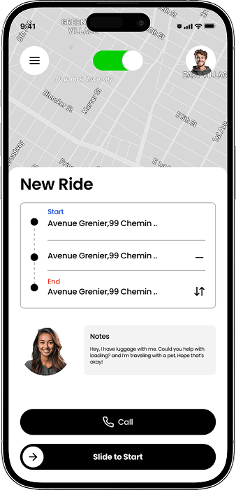 uber clone driver app