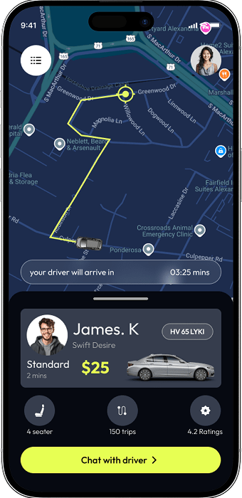 Rider App for Bolt Clone App