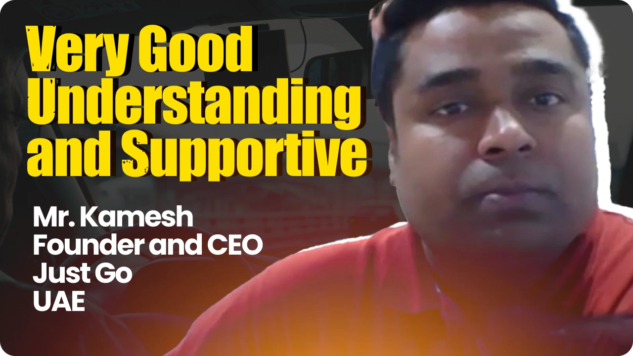 Mr. Kamesh, Founder and CEO of Just Go UAE – ULSAVVY testimonial